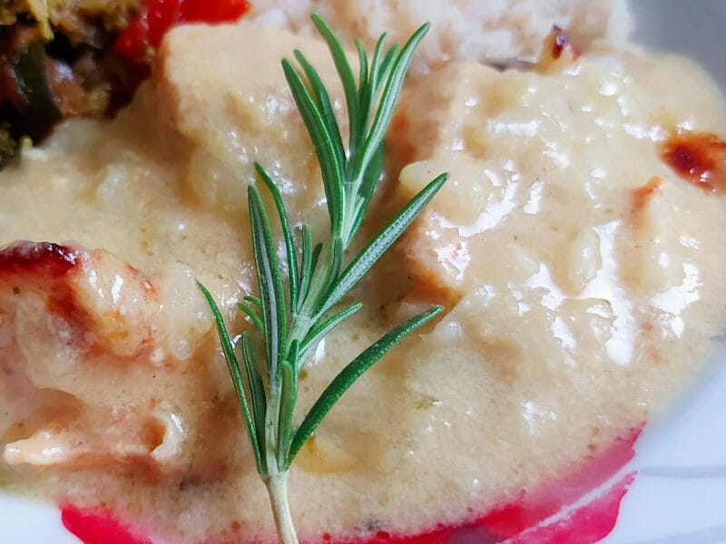 Cliquez pour zoomer ! Poulet à la crème et aux oignons Thermomix par mariaknight