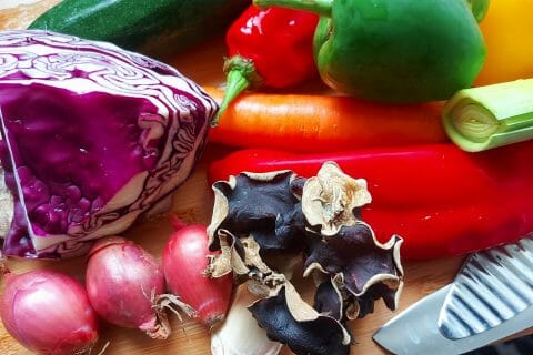 Cliquez pour zoomer ! Effiloché de poulet aux cacahuètes Thermomix par mariaknight