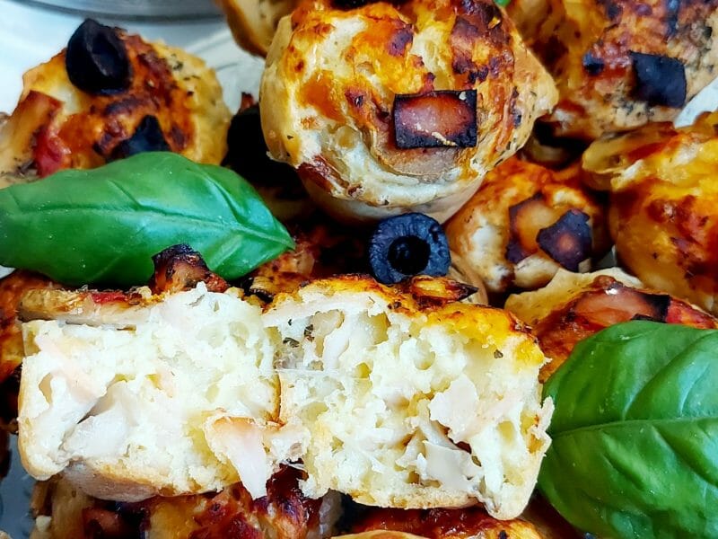 Cliquez pour zoomer ! Muffins salés façon pizza Thermomix par mariaknight