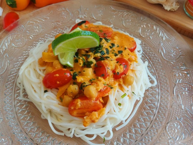 Cliquez pour zoomer ! Curry de pois chiches au lait de coco Thermomix par mariaknight