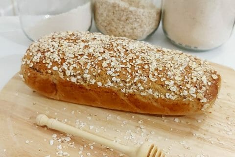Cliquez pour zoomer ! Pain aux flocons d’avoine et au miel Thermomix par mariaknight