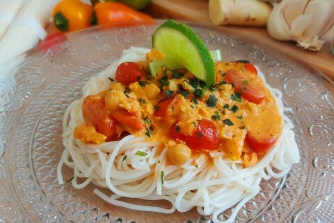 Cliquez pour zoomer ! Curry de pois chiches au lait de coco Thermomix par mariaknight