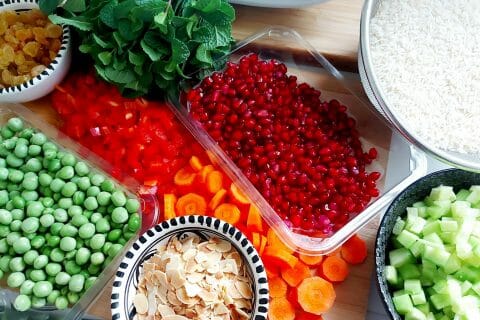 Cliquez pour zoomer ! Salade de riz arc-en-ciel Thermomix par mariaknight