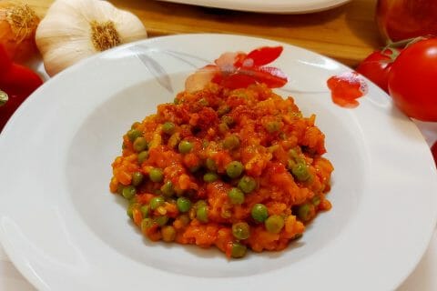 Riz rouge aux légumes par Thermami. Une recette de fan à retrouver dans la  catégorie Plat principal - divers sur , de  Thermomix<sup>®</sup>.