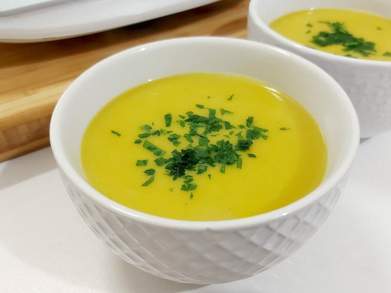 Cliquez pour zoomer ! Velouté parmentier au piment d’espelette Thermomix par mariaknight
