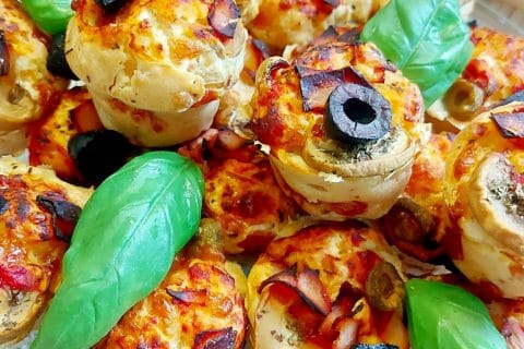 Cliquez pour zoomer ! Muffins salés façon pizza Thermomix par mariaknight