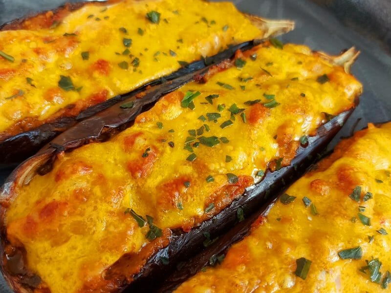 Cliquez pour zoomer ! Aubergines farcies au thon Thermomix par mariaknight