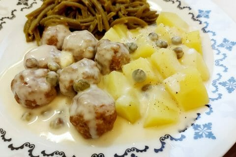 Cliquez pour zoomer ! Boulettes de viande sauce aux câpres Thermomix par mariaknight