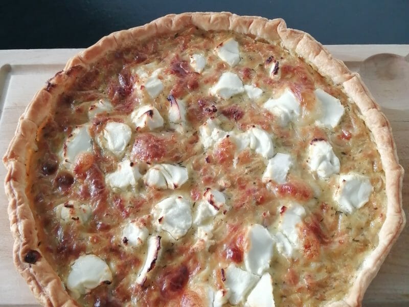 Cliquez pour zoomer ! Tarte aux échalotes et au chèvre Thermomix par kiwi64