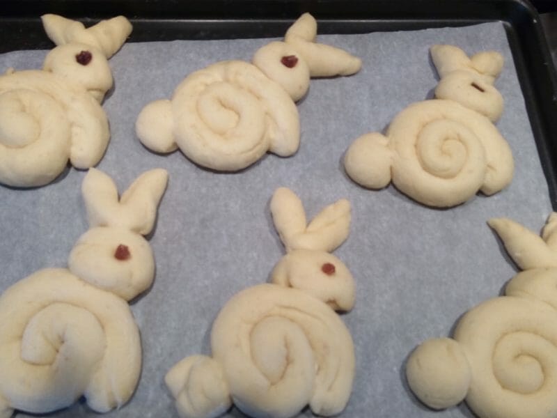 Cliquez pour zoomer ! Brioches lapin de Pâques Thermomix par misscoco