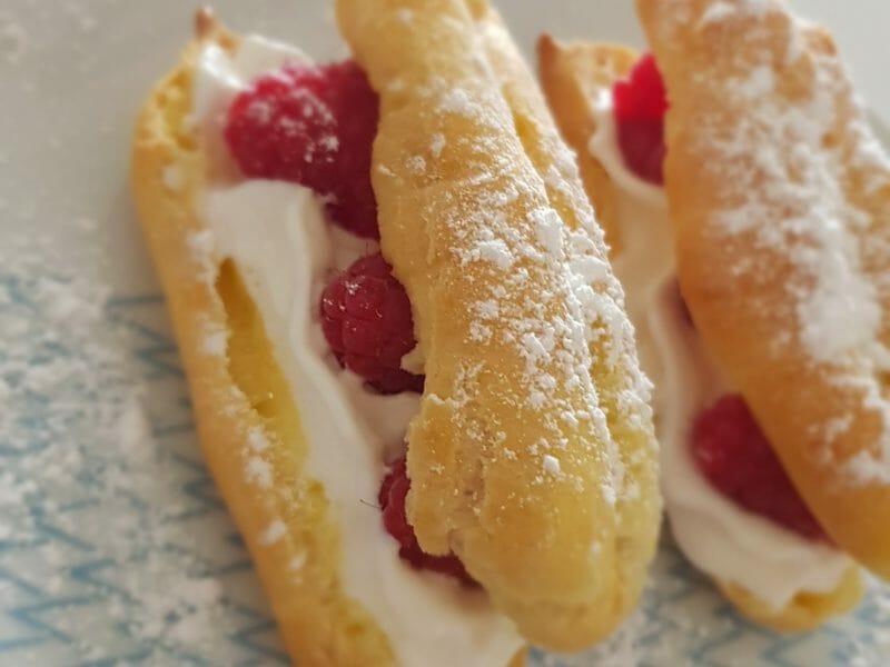 Cliquez pour zoomer ! Éclairs fraises chantilly Thermomix par marielle33