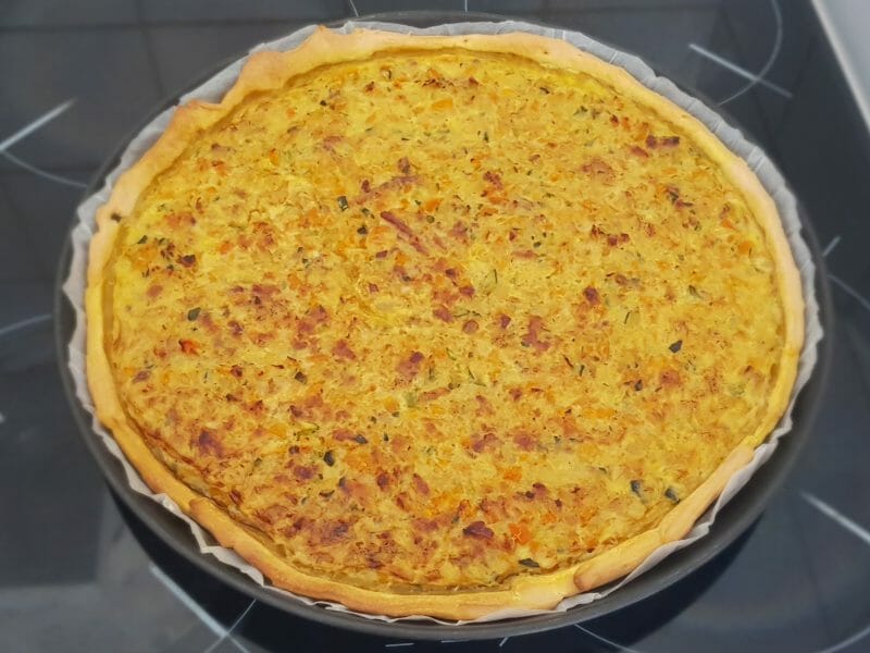 Cliquez pour zoomer ! Tarte courgettes et carottes Thermomix par marielle33