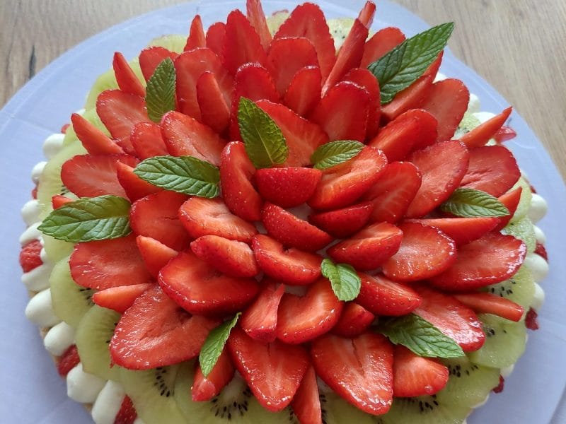 Cliquez pour zoomer ! Tarte aux fraises sans cuisson Thermomix par sasa34920