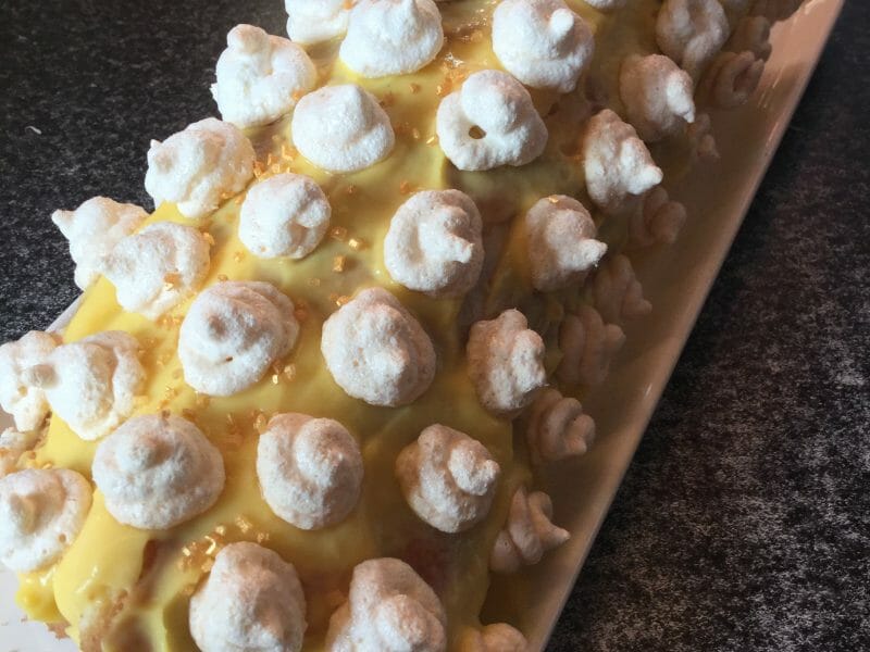 Cliquez pour zoomer ! Bûche au citron meringuée Thermomix par sama45