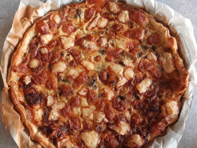 Cliquez pour zoomer ! Tarte champignons et lardons Thermomix par atableavecmonrobot2007