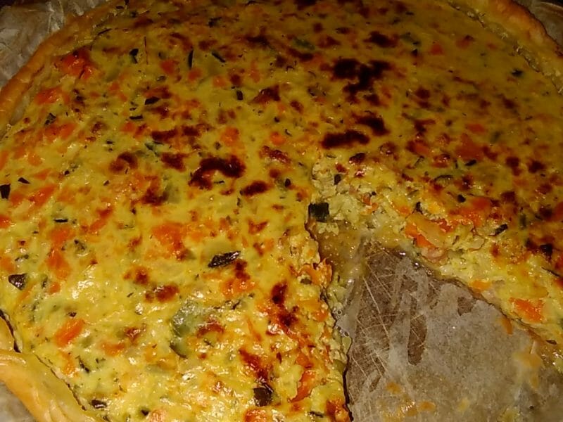 Cliquez pour zoomer ! Tarte courgettes et carottes Thermomix par sev34290