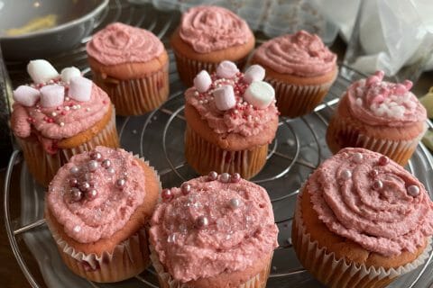 Cliquez pour zoomer ! Cupcakes à la framboise Thermomix par eleonorede