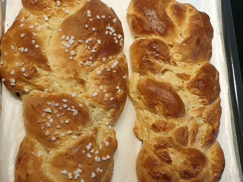 Cliquez pour zoomer ! Brioche tressée à la mie filante Thermomix par lolo05