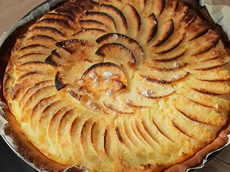 Cliquez pour zoomer ! Tarte normande aux pommes Thermomix par cyssou1018