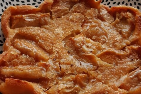 Cliquez pour zoomer ! Flognarde aux pommes (clafoutis aux pommes) au Thermomix