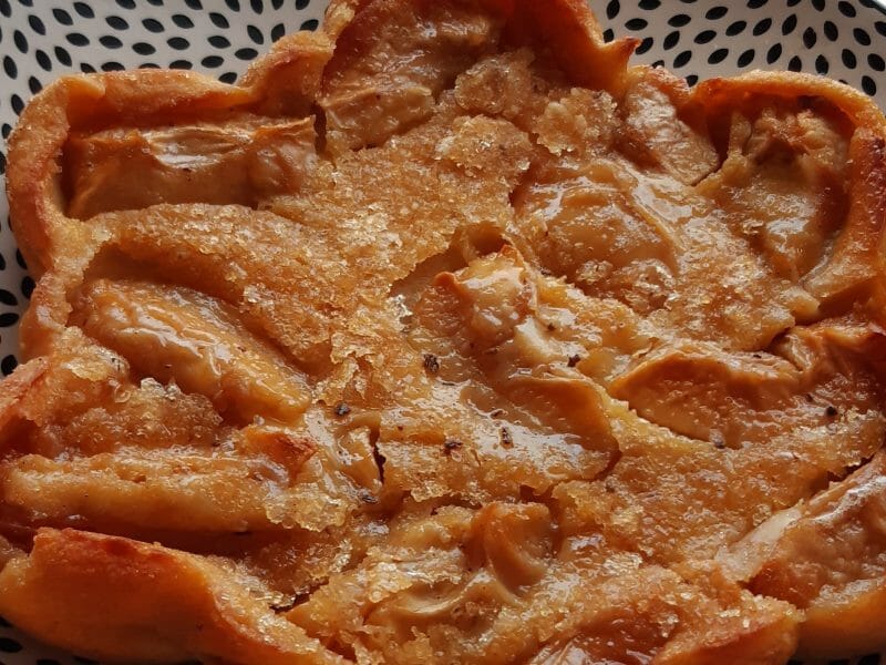 Cliquez pour zoomer ! Flognarde aux pommes (clafoutis aux pommes) Thermomix par nathdu16