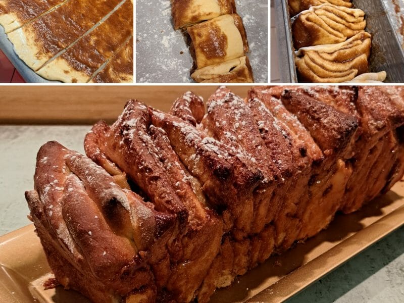 Cliquez pour zoomer ! Brioche à effeuiller à la cannelle Thermomix par nathdu16