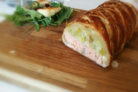 Cliquez pour zoomer ! Feuilleté saumon et poireaux Thermomix par Finou