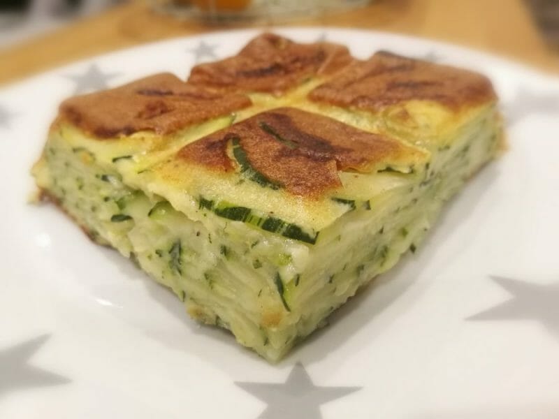 Cliquez pour zoomer ! Gâteau invisible aux courgettes Thermomix par Finou