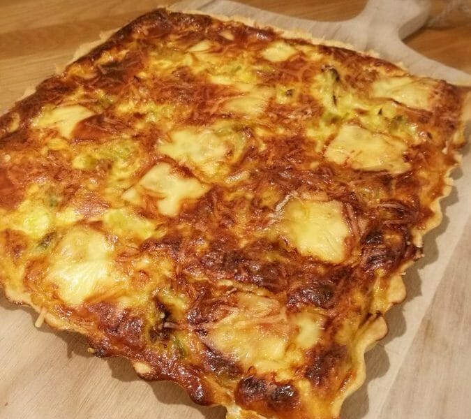 Cliquez pour zoomer ! Quiche Poireaux et Saumon Thermomix par Finou