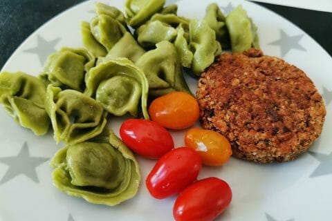 Cliquez pour zoomer ! Steaks lentilles, pois chiches, courgettes Thermomix par Finou