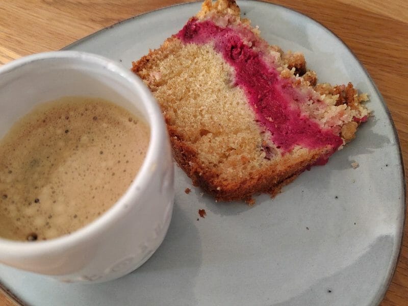 Cliquez pour zoomer ! Crumb cake framboises Thermomix par Finou