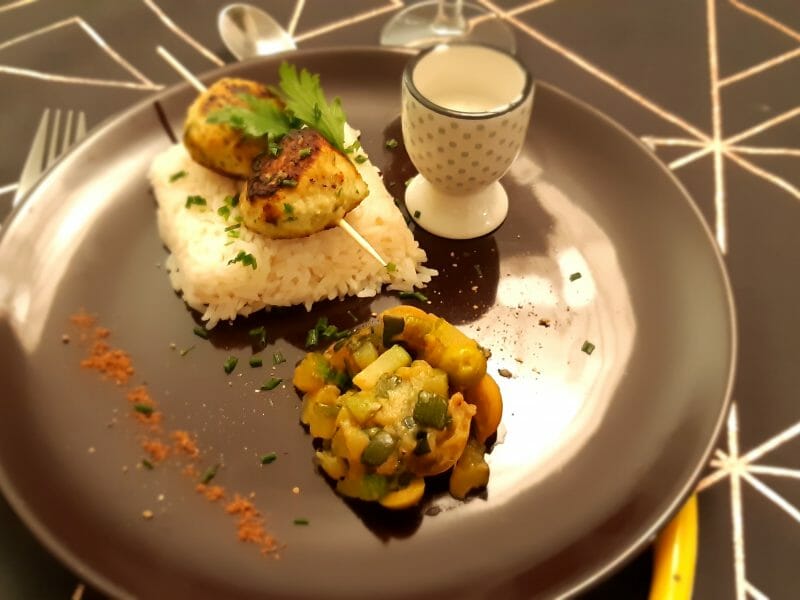 Cliquez pour zoomer ! Boulettes de poulet aux olives Thermomix par Delbiz