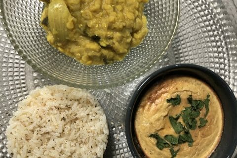 Cliquez pour zoomer ! Dhal d’aubergine et de lentilles corail Thermomix par Nana71000