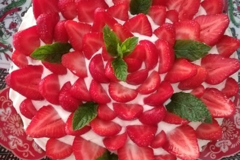 Cliquez pour zoomer ! Tarte aux fraises sans cuisson au Thermomix