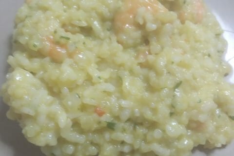 Cliquez pour zoomer ! Risotto crevettes et curry au Thermomix