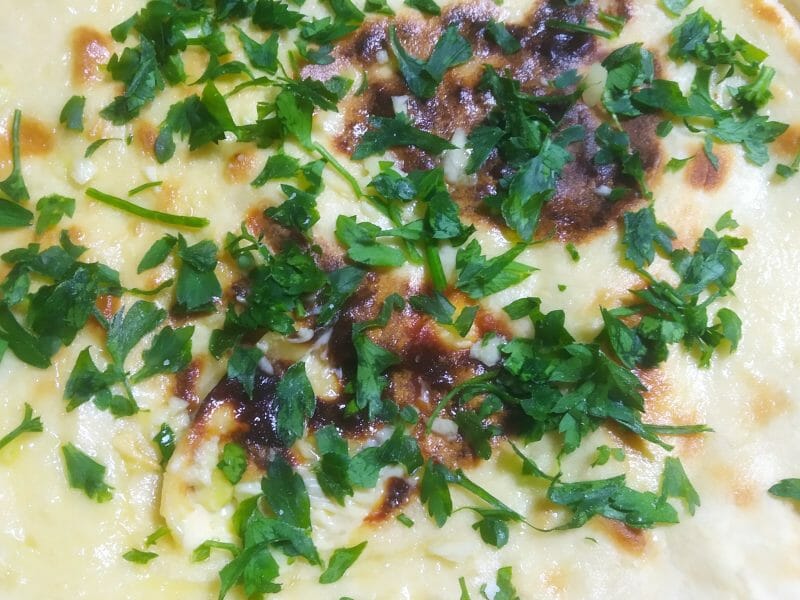 Cliquez pour zoomer ! Naans à l’ail et à la coriandre Thermomix par Nana71000