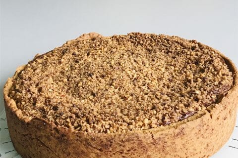 Cliquez pour zoomer ! Tarte aux pommes façon crumble Thermomix par Fanny50