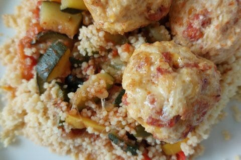 Cliquez pour zoomer ! Boulettes de poulet au chorizo Thermomix par mimi54000