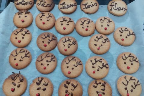 Cliquez pour zoomer ! Sablés rennes de Noël au Thermomix