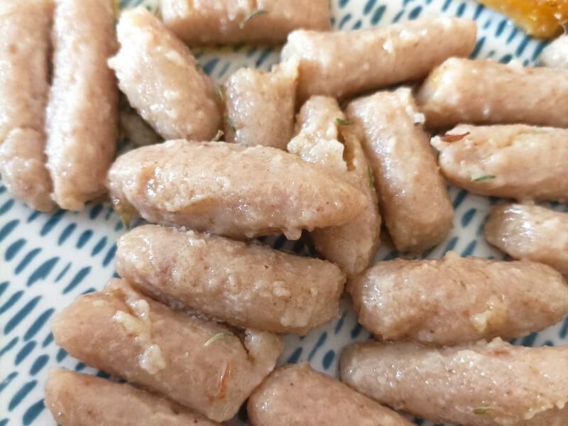 Cliquez pour zoomer ! Capunsei au beurre de sauge – Gnocchi de pain Thermomix par didith84