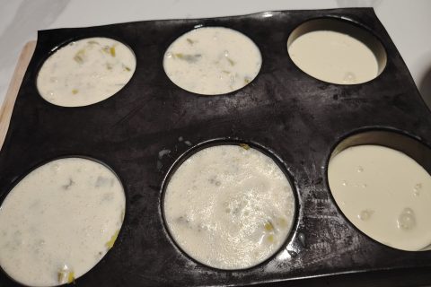 Cliquez pour zoomer ! Flan roquefort et poireaux Thermomix par carbouede