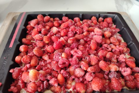 Cliquez pour zoomer ! Bublanina aux fruits rouges Thermomix par carbouede