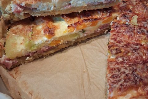 Cliquez pour zoomer ! Quiche poivrons et courgettes Thermomix par louloutevan38