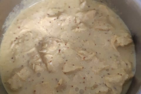 Cliquez pour zoomer ! Blancs de poulet sauce moutarde et curry au Thermomix