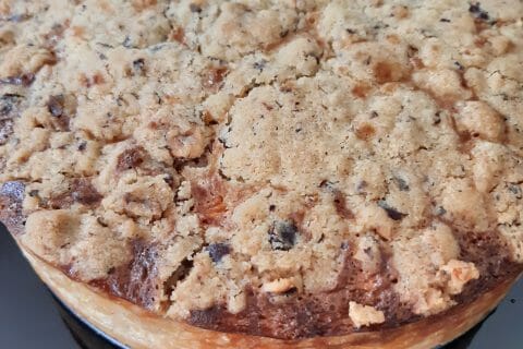 Cliquez pour zoomer ! Tarte aux pommes façon crumble au Thermomix