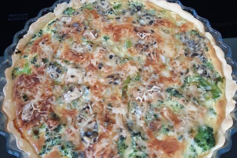 Cliquez pour zoomer ! Tarte aux brocolis et roquefort au Thermomix