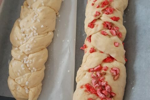 Cliquez pour zoomer ! Brioche tressée à la mie filante au Thermomix