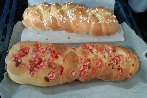 Cliquez pour zoomer ! Brioche tressée à la mie filante au Thermomix