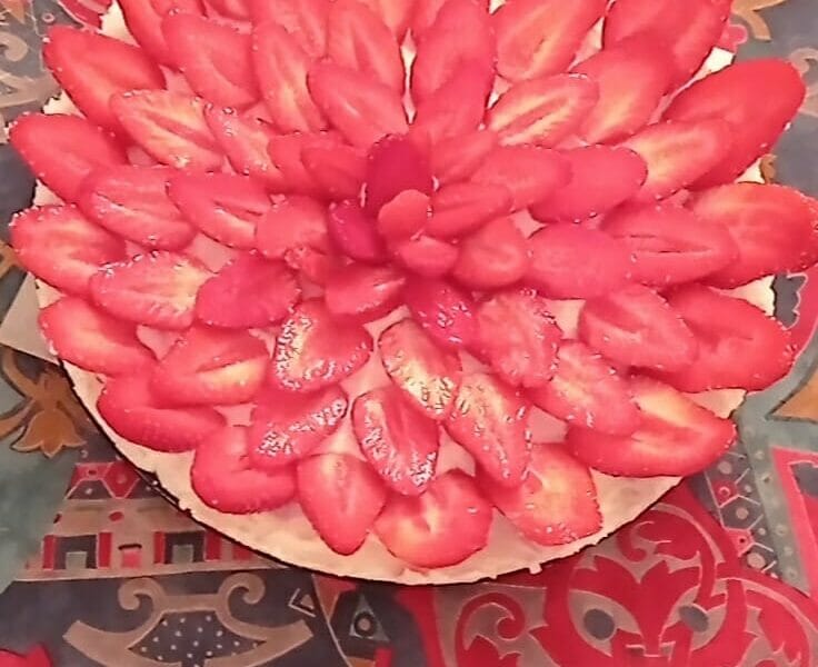 Tarte aux fraises sans cuisson Thermomix par adel-yne
