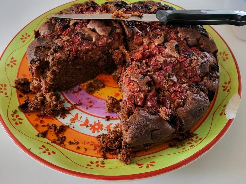 Cliquez pour zoomer ! Gâteau au chocolat et aux cerises Thermomix par sophie l